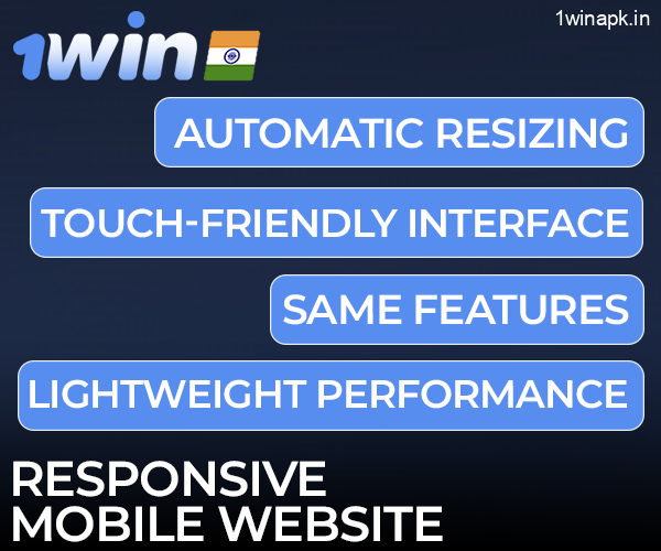 Responsive 1Win mobile website