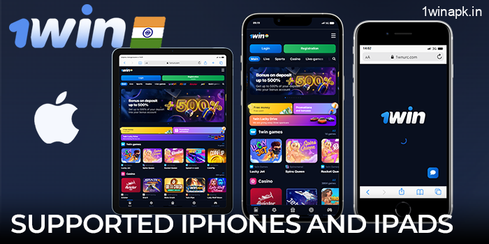 1Win for the latest iPhones and iPads